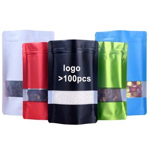 Logo Print Colorful Aluminum Foil Recyclable Zipper Window Stand up Pouch for Pet Food Chewing Gum &amp; Potato Chips (Customizable) - Product Image 1