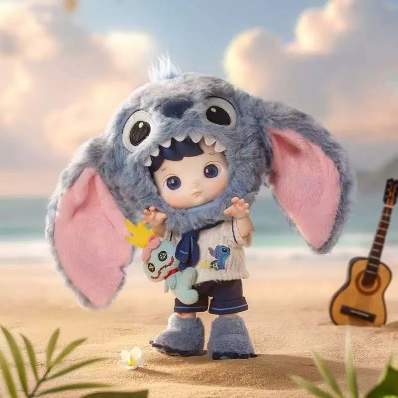 POP MART HACIPUPU STITCH 1/8 アクションフィギュア Authentic POPMART HACIPUPU Stitch 1/8 Action Figure Toy