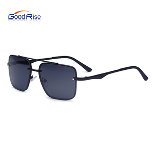 <span class=keywords><strong>Gafas</strong></span> de <span class=keywords><strong>Sol</strong></span> de Metal de Diseño de Marca de Lujo de Moda con Marco de Metal Irregular de Alta Calidad 2025, <span class=keywords><strong>Gafas</strong></span> de <span class=keywords><strong>Sol</strong></span> Vintage para Hombre - Product Image 3