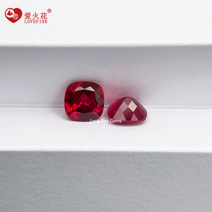Großhandels preis Labor erstellt <span class=keywords><strong>Ruby</strong></span> Cushion Cut 5 # <span class=keywords><strong>Ruby</strong></span> Sapphire Gems Natural Cut Loose Synthetic <span class=keywords><strong>Ruby</strong></span> Corundum Gem stone - Product Image 2