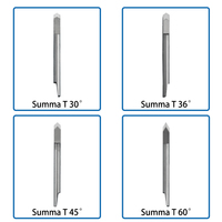 Cortador de doble cabeza SUMMA T, cuchillas de tungsteno, brocas de grabado tipo T para Plotter, cortador de vinilo, 30/45/60/36 grados
