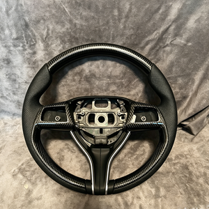 Volante Deportivo de Fibra de Carbono y Alcántara Hecho a Mano, Reemplazo OEM Compatible con <span class=keywords><strong>Maserati</strong></span> GranTurismo GT, Sin Modificaciones - Product Image 1