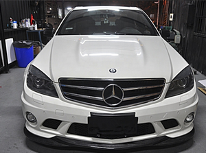 Kit de Carrocería de Fibra de Carbono Prefacelift para C63 W204 2009-2011, Piezas de Auto RCF-MBC63204BK-09 - Product Image 4