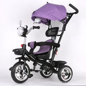 Childrens Tricycle Pedal Car Stroller 3 In 1 With Music Lights For 2 To 4 Years Old Kids Indoor Outdoor Use - Product Image 2