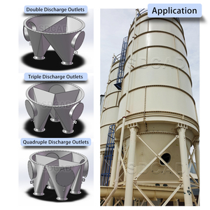 Silo de Cemento de 1500T con Sistema de Descarga Doble para el Manejo de Materiales en Plantas de Cemento - Product Image 2