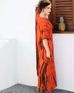 Vestido largo de verano para playa, caftán largo Tie-dye - Product Image 3