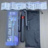 Gimbal Tripod Lipat Anti-Getar dengan Pelacak Wajah AI Cerdas, Panjang 1800mm, Kaki Empat, Tongkat Selfie Lipat, Rotasi 360 Derajat