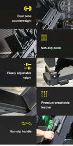 Máquina Combinada Comercial de <span class=keywords><strong>Prensa</strong></span> de Piernas a 45 Grados y Hack Squat - Equipo de Gimnasio de Alta Resistencia para Entrenamiento de Fuerza y Centros de Fitness - Product Image 5