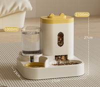 Distributeur automatique intelligent de nourriture et d'eau pour animaux de compagnie PetFit, grand volume, détachable, pour chien et chat, double distributeur automatique pour animaux de compagnie