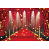 Roter Teppich Bühnenhintergrund Glamouröser Event-Fotohintergrund Preisverleihung Geburtstagsfeier Banner Anpassbar