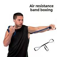 Accessoires de gym pour hommes : Corde de résistance élastique intégrale pour entraînement de boxe, Sanda, Muay Thai, frappe et coup de pied