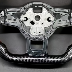 อุปกรณ์ตกแต่งรถยนต์ขายส่ง พวงมาลัยคาร์บอนไฟเบอร์ สำหรับรถยนต์ Volkswagen Golf 5 6 7 MK5 6 7 7.5 GTI Polo Tiguan Passat CC <span class=keywords><strong>Jetta</strong></span> - Product Image 5