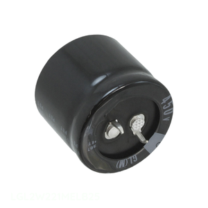 Condensateur traversant LGL2W221MELB25, canal fabricant, 220 µF, aluminium, 20 %, 450 V, à fixation par clip - Product Image 1