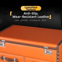 Organisateur de coffre de voiture pour SUV et berlines, boîte de rangement de cargaison, grande capacité, antidérapant, imperméable, haute qualité, robuste