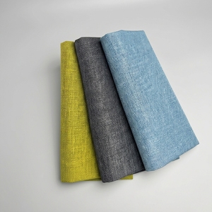 Tissu en polyester 100% de qualité supérieure, effet lin froissé, texture tissée, 150g, pour vêtements printemps-été - Product Image 4