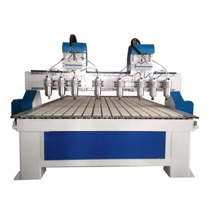 Hete Verkoop Verticale Freesmachine Meubelen Cnc Snijden 4 As Multi-Head Automatische Hout Kleine Cnc Router Gebruikt Cnc Machines