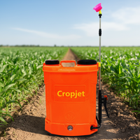 Pompa Tekan Listrik Farmjet 16L / 18L Desain Baru, Penyemprot Ransel Bertenaga Baterai untuk Pengendalian Hama di Kebun