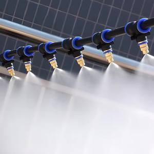 Boquillas de pulverización de cobre de 6 mm y 8 mm de conexión rápida para sistemas de refrigeración agrícola, eliminación de polvo e irrigación - Product Image 1