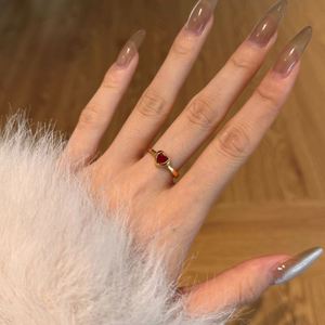 Anello da Donna Dylam dal Design Semplice ed Elegante, Placcato in Oro 22K, Argento S925, Forma a Cuore con Zirconia 5A, Anello <span class=keywords><strong>di</strong></span> <span class=keywords><strong>Promessa</strong></span> e <span class=keywords><strong>Matrimonio</strong></span> - Product Image 6