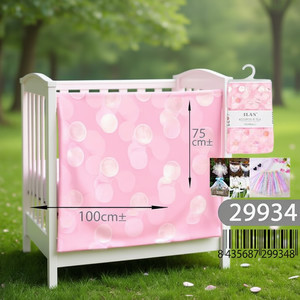 Accessorio in Tessuto di Pizzo Ilan 100x75 Cm con Motivo a Pois Rosa - Product Image 2