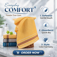 Wholesale Bathroom Towels Pure Cotton for Washing Faces Home Use All-cotton Towels with Embroidery and Custom Logos Hand Towels