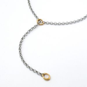 신상품 방수 주얼리 미니멀 18K 금도금 스테인리스 스틸 O형 롱 체인 스웨터 목걸이 YF5079 - Product Image 2