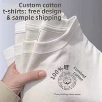 T-shirt unisexe 100 % coton, coupe ample, col rond, épaules tombantes, manches courtes, style workwear, personnalisable