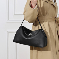 Grand sac de banlieue en cuir de vachette, simplicité urbaine, sac à bandoulière polyvalent, sac à main pour femme, grande capacité, design de niche, pour employées de bureau