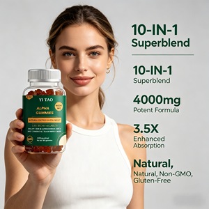 Suplementos Herbales en Gomitas de 4000mg, 10 en 1, con Extracto Puro de Himalaya de Alpha Saussurea Involucrata, Ashwagandha y Macca, para Hombres - Product Image 3