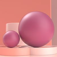 Sphère creuse rose rose en acier inoxydable de couleur mate décoration de plafond boule réfléchissante vitrine pour la maison mur Art déco Design
