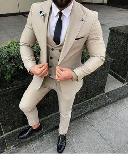 Trajes de Hombre <span class=keywords><strong>2022</strong></span>, Esmoquin para Graduación, Corte Entallado, 3 Piezas, Trajes de Novio para Hombre, Blazer Personalizado, Terno Masculino (Chaqueta + Chaleco + Pantalón) - Product Image 2