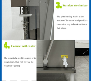 High Performance 750W Fruit <b>Ice</b> <b>Cream</b> Blender Swirl <b>Ice</b> <b>Cream</b> Machine Yogurt <b>Ice</b> <b>Cream</b> Blender - Product Image 4