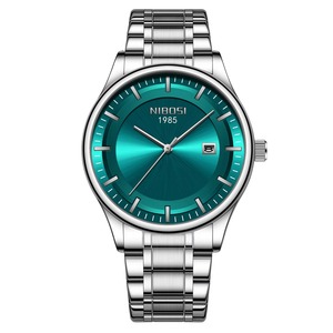 Drioshipping 2631 Vente en gros de montres d'affaires à quartz en acier inoxydable pour hommes montres-bracelets en alliage de luxe cadran en verre fenêtre Ronda - Product Image 4