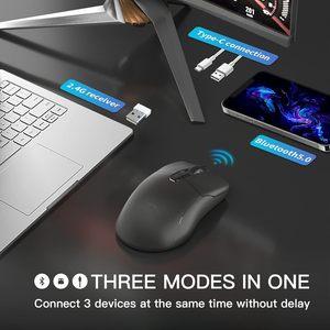 ดาร์โมชาร์ค <span class=keywords><strong>N3</strong></span> PRO เมาส์สำหรับเล่นเกมไร้สายไตรโหมด 2.4G/USB-C/ 64 กรัมน้ำหนักเบา PAW3395 - Product Image 2