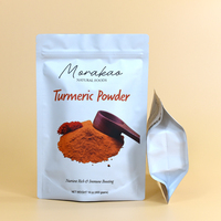 Sachet refermable personnalisé réutilisable pour épices, piment, curcuma, coriandre en poudre – Emballage plastique vide en Mylar