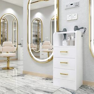 Hair salon <b>tool</b> cabinet - Special floor-standing hair-cutting styling and coloring storage rack and workbench for hair salons - Product Image 3