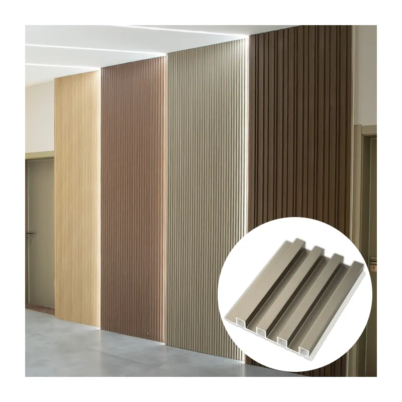 Directo de fábrica de madera Decoración para el hogar Suministro interior Pared impermeable Interior Paneles de pared Wpc