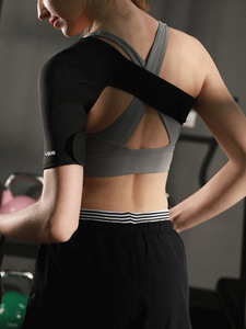 VBOSi 1 pièce Manchon de soutien d'épaule en tricot respirant ergonomique pour la coiffe des rotateurs, pour déchirure, gymnastique, sport, exercice, femmes - Product Image 2