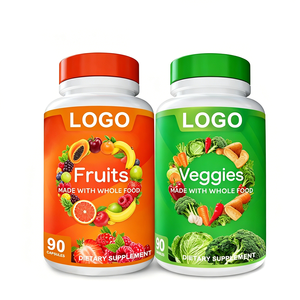 Suplemento Natural de Frutas y Vegetales, Sin Azúcares Añadidos, Fórmula Vegana para el Equilibrio Nutricional Diario y el Bienestar General - Product Image 1