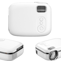 Projecteur de cinéma maison tendance, mini projecteur vidéo portable multifonction HD, projecteur de jeu à domicile, noir et blanc, LED pour enfants