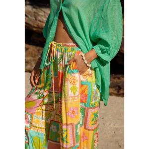 กางเกงลำลองสไตล์เรียบง่ายสำหรับผู้หญิง ผลิตจากผ้าเนื้อเนียน ใส่สบาย เหมาะสำหรับการสวมใส่ต่อเนื่องในทุกโอกาส - Product Image 2