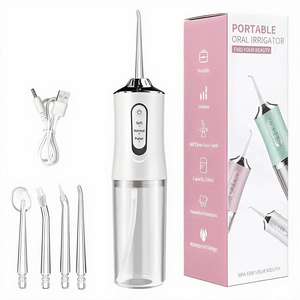 Irrigador Bucal Inalámbrico Mini Impermeable para Uso Doméstico, Irrigador Dental Portátil Recargable, Limpiador de Dientes - Product Image 1