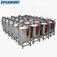 Réservoirs de stockage étanches à l'air 304/316 en acier inoxydable de qualité sanitaire 100-1000L de haute qualité pour l'eau/jus utilisé pour le milieu liquide