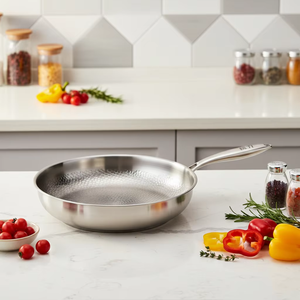 Sartén de Titanio para Cocina, Utensilios de Cocina de Acero, Sartén Antiadherente Martillada para Cocina de Gas e Inducción - Product Image 6