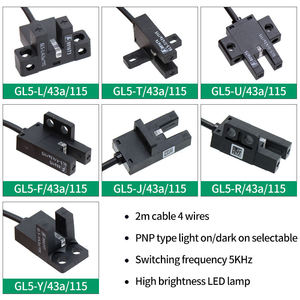 เซ็นเซอร์ตรวจจับร่อง Mt-PepperI+Fuchs รุ่น GL5-T/43A/115 แบบ T-Design ขนาด 5 มม. สวิตช์โฟโตอิเล็กทริกแบบ U PNP NO+NC สายยาว 2 เมตร ของแท้จาก P+F - Product Image 4
