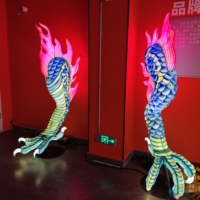 Lanterne LED personnalisée en forme de griffe de dragon colorée, clignotante, pour la décoration des fêtes, Thanksgiving, Noël, intérieur/extérieur, lanternes en soie