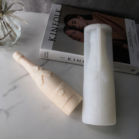 INTODIY DIY Harz-Handwerk Handgefertigte Heimdekoration Form Champagnerflasche Gips Kerze Silikonform