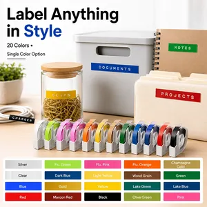 Cinta de Grabado en Relieve 3D Compatible con <span class=keywords><strong>Dymo</strong></span>, Cinta de Etiquetas 3D para Máquina Etiquetadora <span class=keywords><strong>Dymo</strong></span> 12965 1880 <span class=keywords><strong>1610</strong></span> Motex E101 E202 B90 Typewriter - Product Image 2