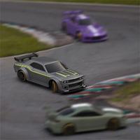 Nouvelle voiture de course RC C65 1:76 avec gyroscope et lumières LED, télécommande 2.4G, mini camion de drift RTR pour adultes