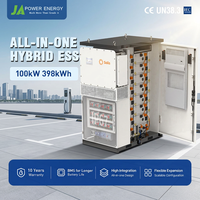 Système de stockage de batteries industrielles tout-en-un JApower 100 kW 398 kWh refroidi par air avec onduleur hybride Solis pour grands sites commerciaux